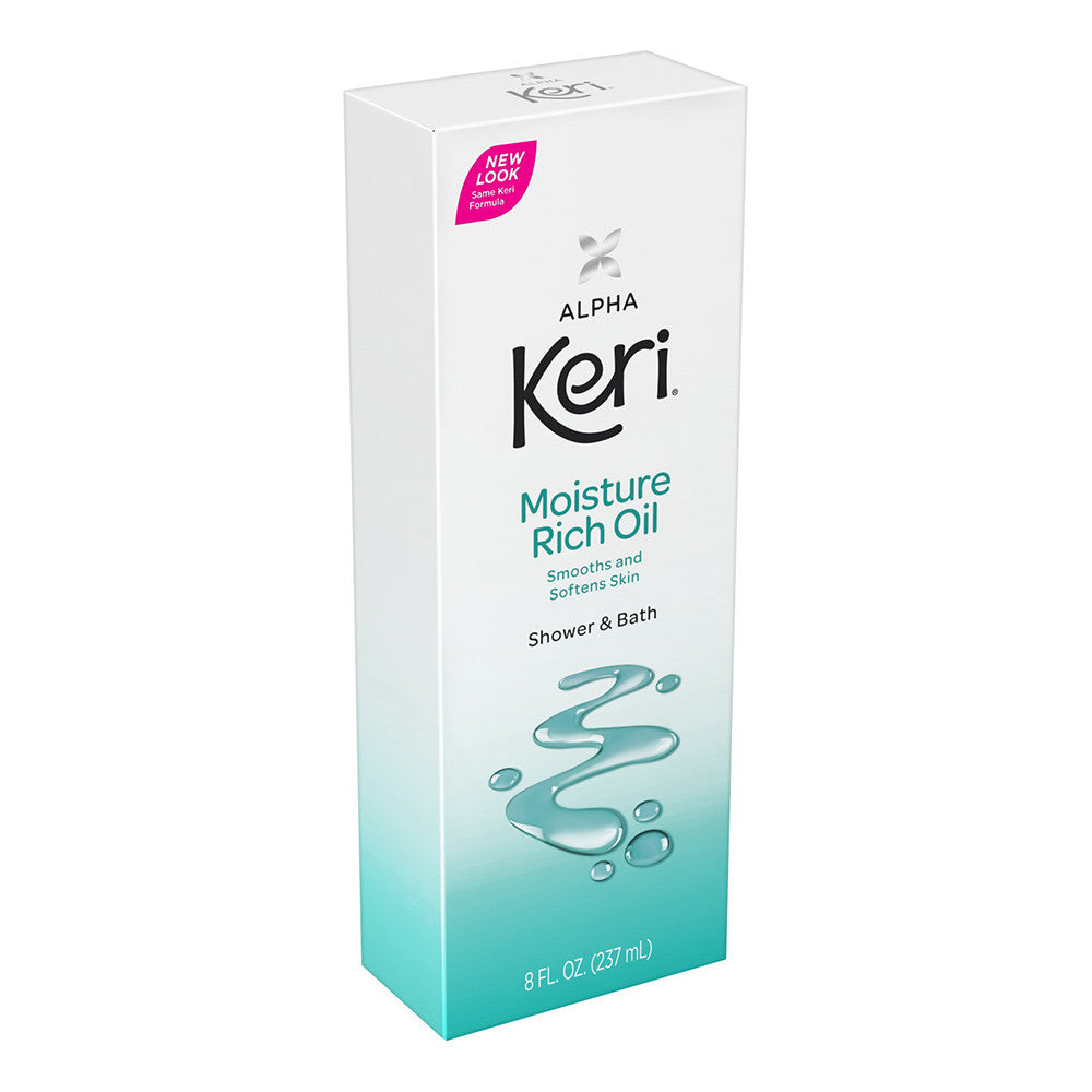 Alpha Keri Smooths and Softens Skin Moisture Rich Oil Shower And Bath, 8 Oz